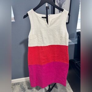 Talbots White and Black Dress